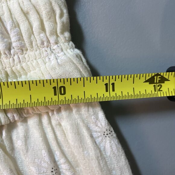 R.Vivimos Milkmaid Puff Sleeve Floral Ruffled Coquette Swing Mini Dress Size 0/2 - Picture 10 of 12